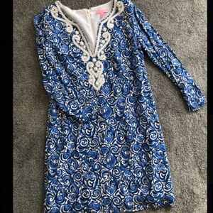 Lilly Pulitzer Blue and White Dress